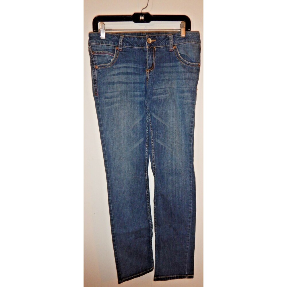 Paris Blues Jeans Juniors Size 11 Dark Wash Straight Leg Denim